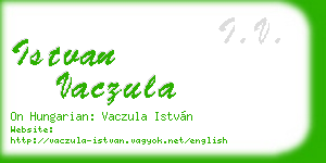 istvan vaczula business card